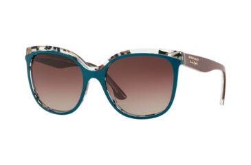 Image of Burberry BE4270 Bifocal Prescription Sunglasses, 55mm, Top Green On Check, BE4270-3731E2-55-BI