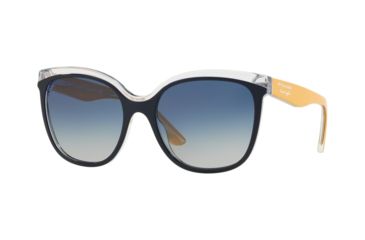 Image of Burberry BE4270 Bifocal Prescription Sunglasses, 55mm, Top Blue On Transparent, BE4270-37324L-55-BI