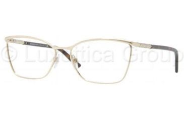 Image of Burberry NUDE BE1209 Single Vision Prescription Eyeglasses 1002-5315 - Light Gold 