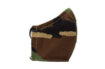 Image of Burn Proof Gear Milspec Antimicrobial Washable Face Mask with Replaceable Filter, Woodland, One Size Fits All, BPG-FM-M81
