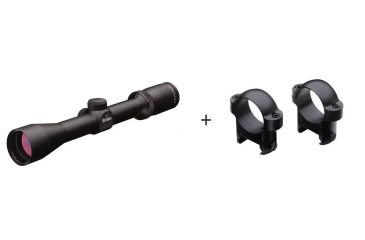 Image of Burris 2-7x35mm FullField II Rifle Scope w/ Burris Standard 1in Steel Rifle Scope Rings