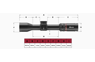 Image of Burris Veracity 2.5-12x42mm 30mm Tube Rifle Scope, Second Focal Plane, 3PW-MOA, Black, 200670