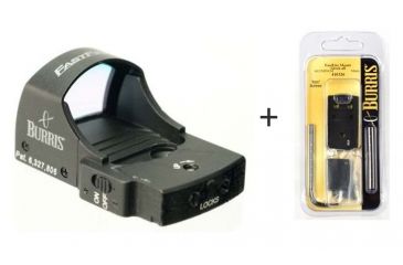 Image of Burris FastFire II Red Dot Sight, 4 MOA Dot Reticle 300233 w/ Burris FastFire Mounting Plate for Fits Glock 410326