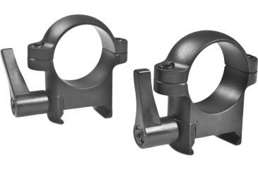 Image of Burris Zee Quick Detach Solid Steel 1 Inch Rings - Medium, Matte Black