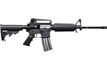 Image of Bushmaster M4 Patrolmans Semi-Auto Rifle, 5.56x45mm NATO, 16 in barrel, 1-7 Twist, A2 Flash Hider, 30 Rounds, 0010004BLK-FRRMPG