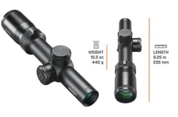 Image of Bushnell 1-4x24 Elite 4500 Rifle Scope, 30 mm, Secong Focal Plane, Multi-X, 120 MOA,Box, Black, REL1424BS3