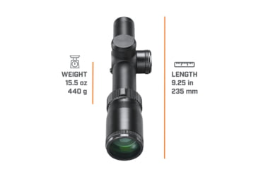 Image of Bushnell 1-4x24 Elite 4500 Rifle Scope, 30 mm, Secong Focal Plane, Multi-X, 120 MOA,Box, Black, REL1424BS3