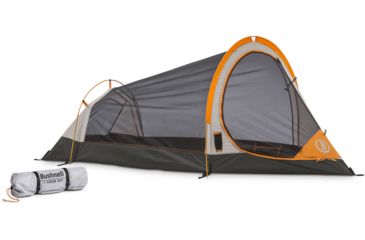 Image of Bushnell 1 Person Backpacking Tent, Orange/Gray/Black, 50000
