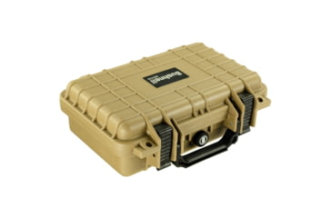 Image of Bushnell 11.6in Waterproof Hard Single Gun Case with Foam, Tan, Compact, BN00010-TAN