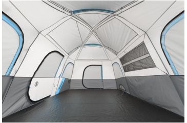 Image of Bushnell 12 Person FRP Cabin Tent, Blue/Gray/Dark Gray, 50007