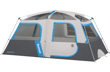 Image of Bushnell 8 Person FRP Cabin Tent, Blue/Gray/Dark Gray, 50006