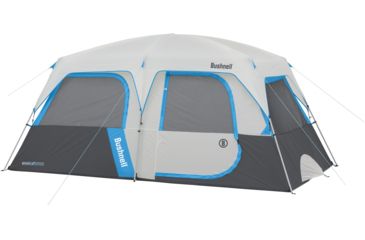 Image of Bushnell 8 Person FRP Cabin Tent, Blue/Gray/Dark Gray, 50006