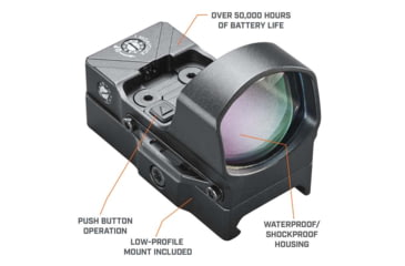 Image of Bushnell AR Optics First Strike 2.0 Reflex Red Dot Sight, 3 MOA, Aimpoint Base, Matte Black, AR71XRS