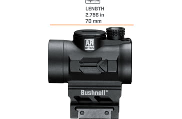 Image of Bushnell AR Optics TRS-26 Red Dot Sight, 3 MOA, Aimpoint Base, Matte Black, AR71XRD