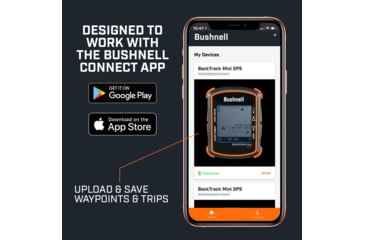 Image of Bushnell BackTrack Mini GPS Trip Navigation, 128x128, Black, GPSBTM