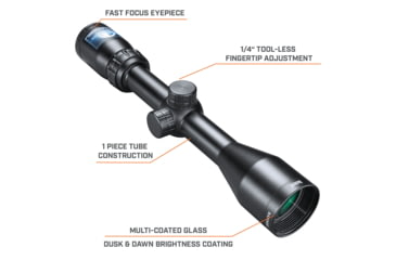 Image of Bushnell Banner 3-9x40 Rifle Scope, 6in, Matte Black, Multi-X, 613947