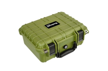 Image of Bushnell Compact 13.37in Waterproof Gear Hard Case w/ Foam, Green, Standard, BN00001-GRN