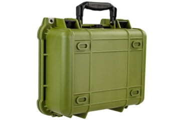 Image of Bushnell Compact 13.37in Waterproof Gear Hard Case w/ Foam, Green, Standard, BN00001-GRN