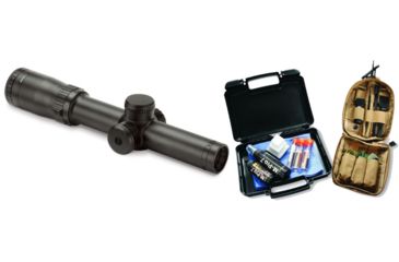 Image of Bushnell Elite 1-6.5x24mm Tactical Rifle Scope, Matte Black, Illuminated BTR-2 FFP Reticle ET1624J and M Pro 7 Garrison Cleaning Kit 070-1507