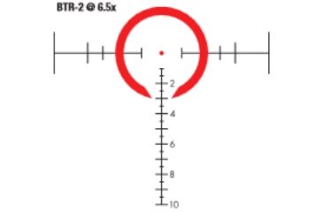 Image of Bushnell Elite 1-6.5x24mm Tactical Rifle Scope, Matte Black, Illuminated BTR-2 FFP Reticle ET1624J