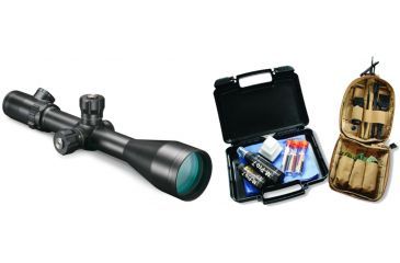 Image of Bushnell Elite Tactical 6-24x50mm Rifle Scope, IR BTR-Mil Reticle ET6245FJ and M Pro 7 Garrison Cleaning Kit 070-1507