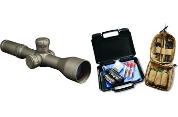 Image of Bushnell ERS 3.5-21x 50mm 34mm Tube Rifle Scope,Flat Dark Earth w/ G2 Mil-Dot Reticle ET35215GZA and M Pro 7 Garrison Cleaning Kit 070-1507