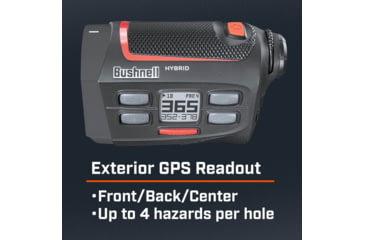 Image of Bushnell Hybrid 5x20mm Golf Laser Rangefinder GPS, White, 5x magnification, 201835