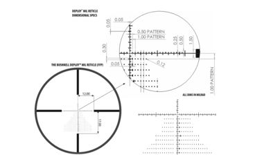 Image of Bushnell Nitro Rifle Scope, 2.5-10x44mm, First Focal Plane, Deploy MIL Reticle, Black, RN2104BF2