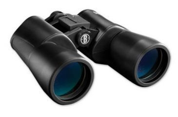 Image of Bushnell Powerview 10x50 Roof Prism Binoculars, Black, Clam 151050