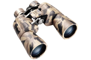 Image of Bushnell PowerView WA 10x50 Porro Prism BK7 Binocular, Camo, Clam Pack, 131054