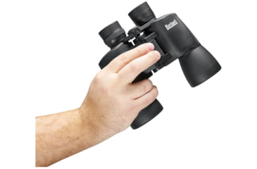 Image of Bushnell PowerView WA 10x50 Porro Prism Binoculars, BK7, Black, Box Pack, 131056, EDEMO1