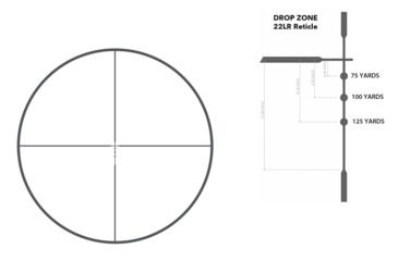 Image of Bushnell Prime Rifle Scope, 3.5-10x36mm, Second Focal Plane, Drop Zone-22LR Reticle, Black, RP3103BS4