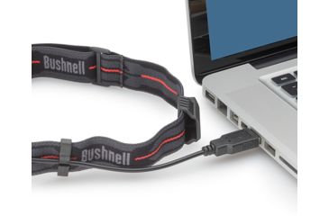 Image of Bushnell PRO Rechargable 400 Lumen MC Headlamp, Gray/Orange, 50010