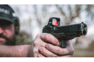 Image of Bushnell RXM-300 1x28mm Reflex Red Dot Sights, 4 MOA Red Dot Reticle, Black, RXM300