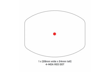 Image of Bushnell RXM-300 1x28mm Reflex Red Dot Sights, 4 MOA Red Dot Reticle, Black, RXM300