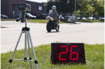 Image of OpticsPlanet Exclusive Bushnell SpeedScreen Display Screen & Tripod for Speedster III Radar Gun 101922