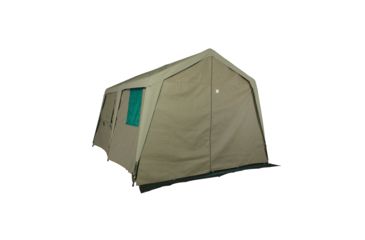 Image of Bushtec Adventure Zulu 1200 Gazebo Canvas Double Side Wall With Outer Flaps, Olive, GOLDGWLFR