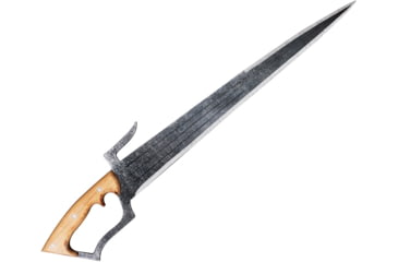 Image of BYX Co Kingfisher Machete, 31in, 1075HC steel blade Knife, 31in Overall, 23.5in 1075Hc Steel Blade, American Hickory Handle, Distal Tapered Blade, D-Guard, KI-FISH-23.5