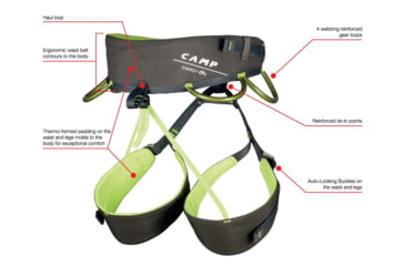 Image of C.A.M.P. Energy CR 3 Harnesses, Grey, Extra Small, 2870-XS1