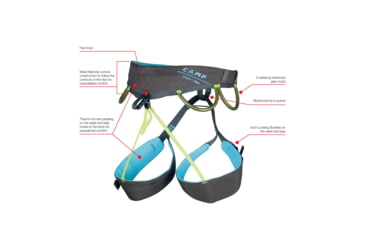 Image of C.A.M.P. Energy Nova Harnesses, Grey/Fuchsia, Extra Small, 2872XS1