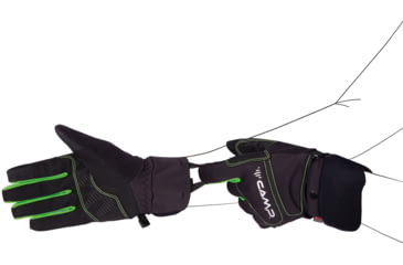 Image of C.A.M.P. G Comp Warm Gloves, Black/Green, 3XL, 3396XXXL