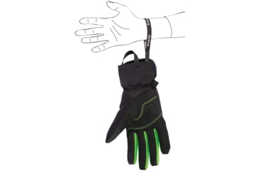 Image of C.A.M.P. G Comp Warm Gloves, Black/Green, 3XL, 3396XXXL