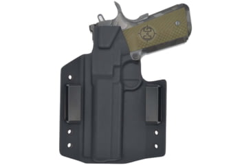 Image of C&amp;G Holsters OWB Covert 1911 Railed 5in RH S, Outside-the-Waistband OWB, 1911 Railed 5in, Right, Black, 172-100