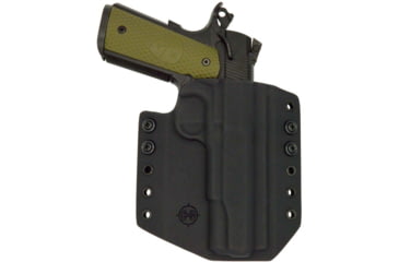 Image of C&amp;G Holsters OWB Covert Colt 1911 Officer 3in RH S, Outside-the-Waistband OWB, Colt 1911 Officer 3in, Right, Black, 024-100