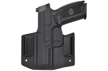 Image of C&amp;G Holsters OWB Covert FNH FN5.7 Five-SeveN RH S, Outside-the-Waistband OWB, FNH 5.7 Five-SeveN, Right, Black, 055-100