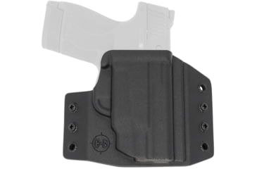Image of C&amp;G Holsters OWB Covert S&amp;W M&amp;P Shield 9/40 CT/Laser RH S, Outside-the-Waistband OWB, S&amp;W M&amp;P Shield 9/40 CT/Laser, Right, Black, 071-100