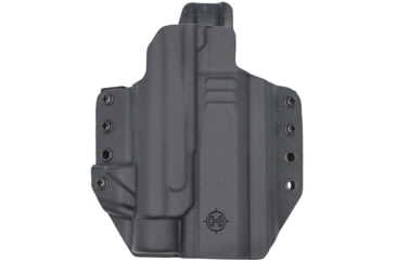 Image of C&amp;G Holsters Tactical OWB Belt Holster, 1911 4.25/3.5 TLR1/HL, Left Hand, Black, 5087-100