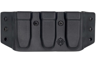 Image of C&amp;G Holsters Triple Slim Magazine OWB Holster, 2011, Ambidextrous, Black, 4081-100