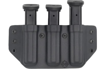 Image of C&amp;G Holsters Triple Slim Magazine OWB Holster, Metal 9/40, Ambidextrous, Black, 4075-100
