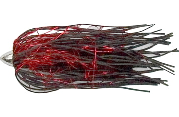 Image of C&amp;H Lures King Buster Lure, 1/8 oz Head, Black/Red Mylar Skirt, 2.5 in, 3 Piece, CH-KB19